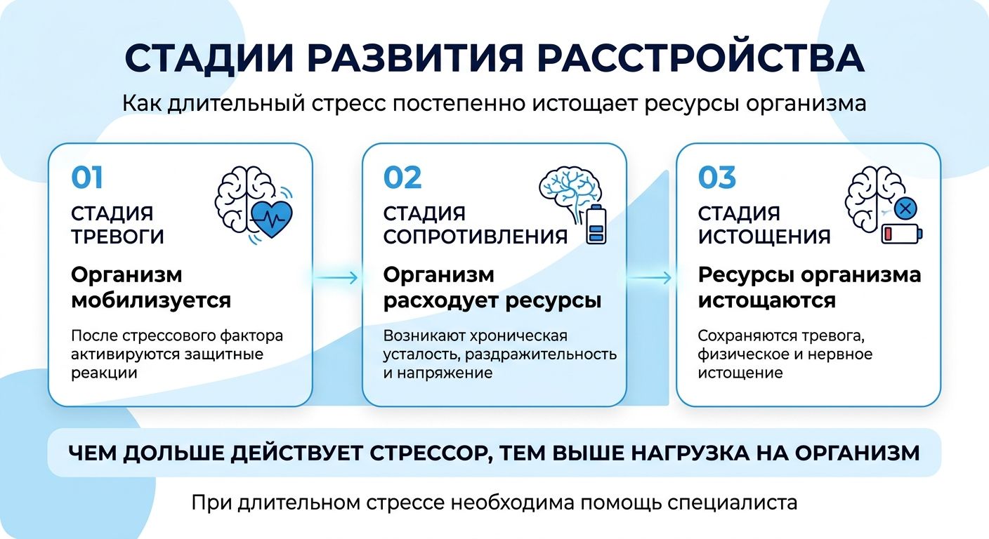 Лечение стресса в Белгороде инфографика
